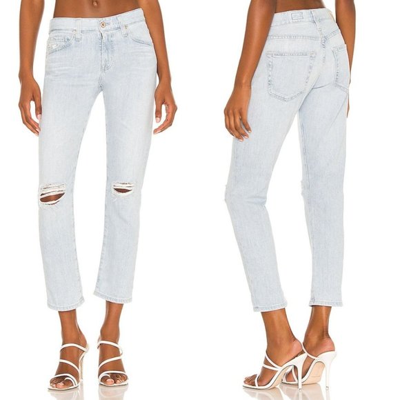 New AG Jeans Ex-Boyfriend Slim in Premiere Light Blue size 26 - Picture 1 of 9